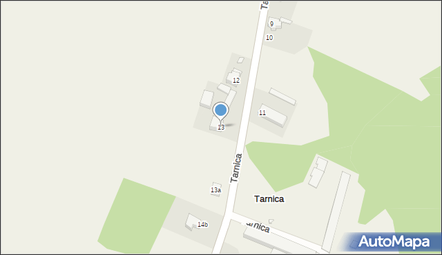 Tarnica, Tarnica, 13, mapa Tarnica