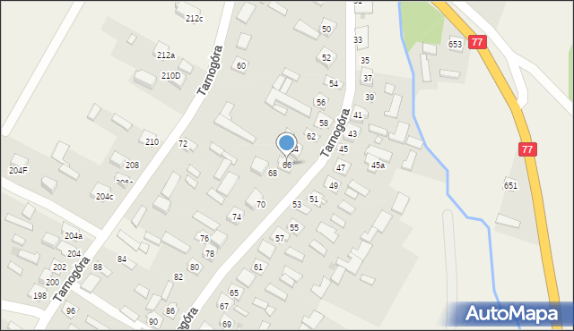 Tarnogóra, Tarnogóra, 66, mapa Tarnogóra