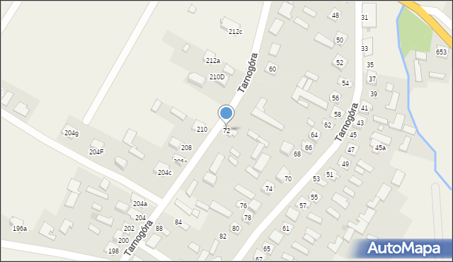 Tarnogóra, Tarnogóra, 72, mapa Tarnogóra