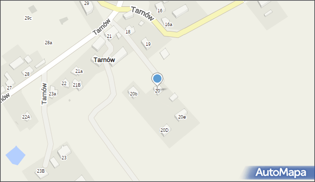 Tarnów, Tarnów, 20, mapa Tarnów