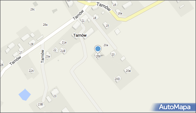 Tarnów, Tarnów, 20b, mapa Tarnów