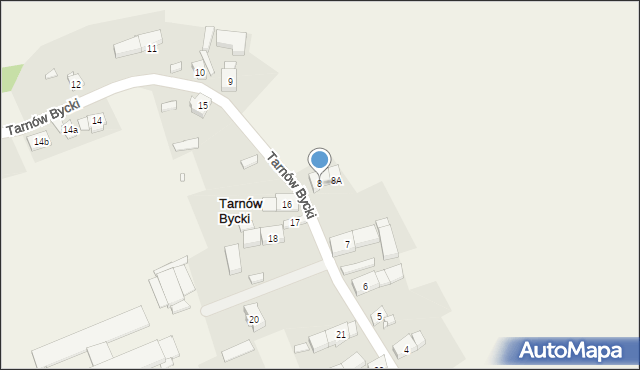 Tarnów Bycki, Tarnów Bycki, 8, mapa Tarnów Bycki