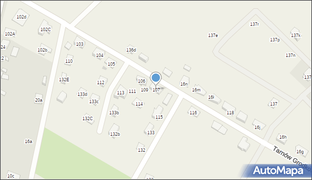 Tarnów Grodkowski, Tarnów Grodkowski, 107, mapa Tarnów Grodkowski