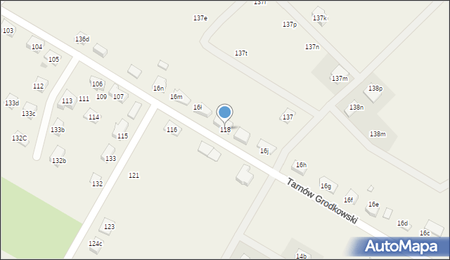 Tarnów Grodkowski, Tarnów Grodkowski, 118, mapa Tarnów Grodkowski