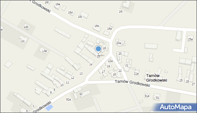 Tarnów Grodkowski, Tarnów Grodkowski, 15, mapa Tarnów Grodkowski