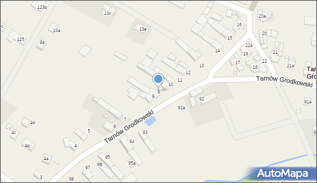 Tarnów Grodkowski, Tarnów Grodkowski, 9, mapa Tarnów Grodkowski