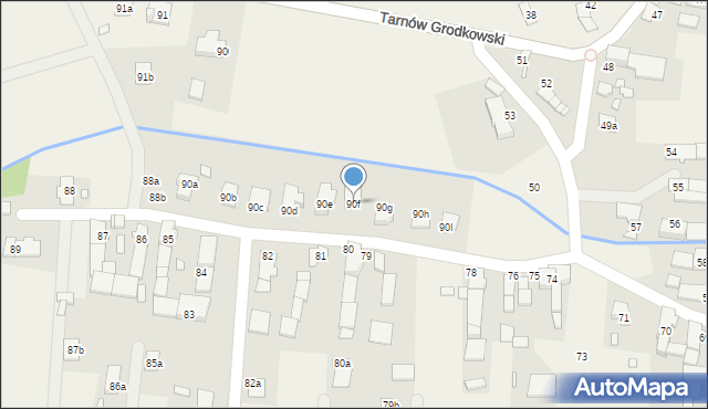 Tarnów Grodkowski, Tarnów Grodkowski, 90f, mapa Tarnów Grodkowski