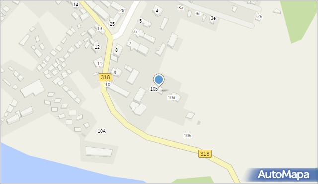 Tarnów Jezierny, Tarnów Jezierny, 10c, mapa Tarnów Jezierny