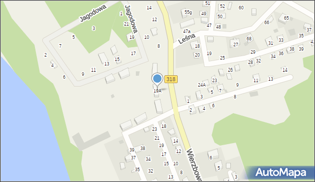 Tarnów Jezierny, Tarnów Jezierny, 19A, mapa Tarnów Jezierny