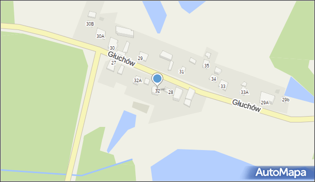 Tarnów Jezierny, Tarnów Jezierny, 32, mapa Tarnów Jezierny