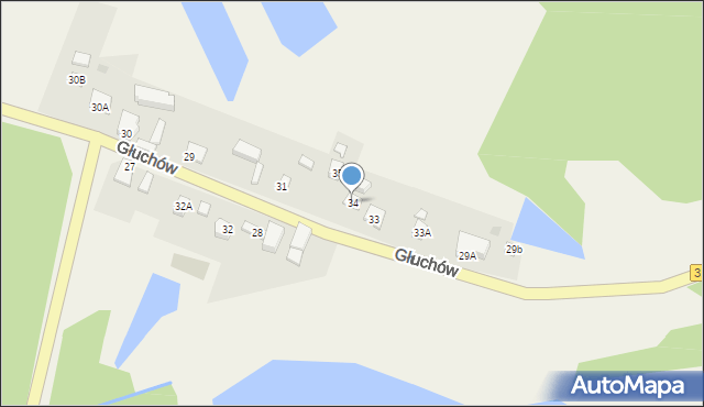 Tarnów Jezierny, Tarnów Jezierny, 34, mapa Tarnów Jezierny