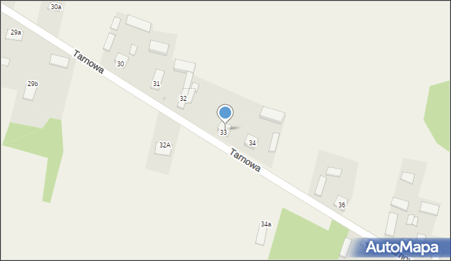 Tarnowa, Tarnowa, 33A, mapa Tarnowa