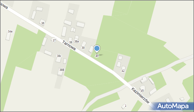 Tarnowa, Tarnowa, 40, mapa Tarnowa