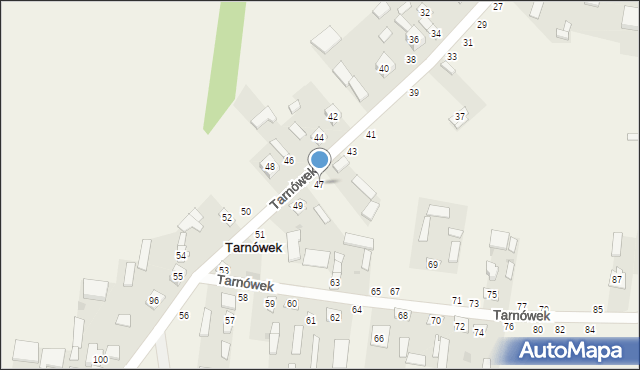 Tarnówek, Tarnówek, 47, mapa Tarnówek