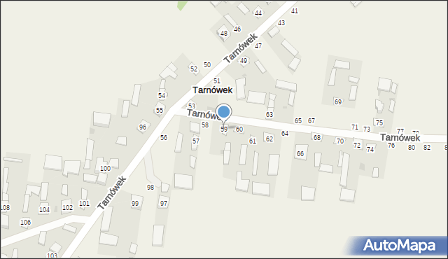 Tarnówek, Tarnówek, 59, mapa Tarnówek