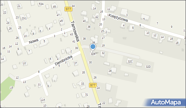 Tarnowiec, Tarnowska, 32A, mapa Tarnowiec