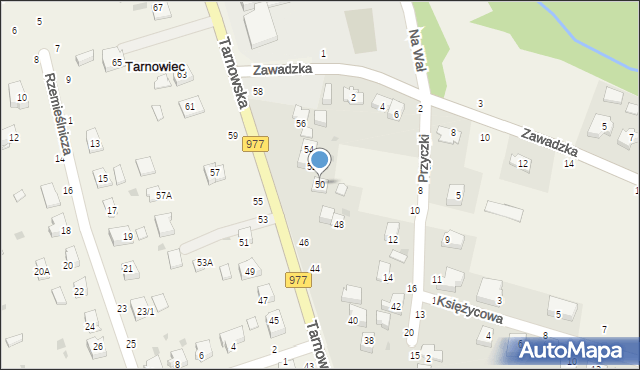 Tarnowiec, Tarnowska, 50, mapa Tarnowiec