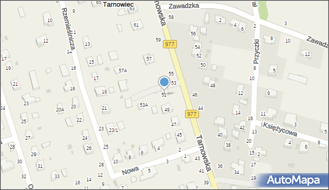 Tarnowiec, Tarnowska, 51, mapa Tarnowiec