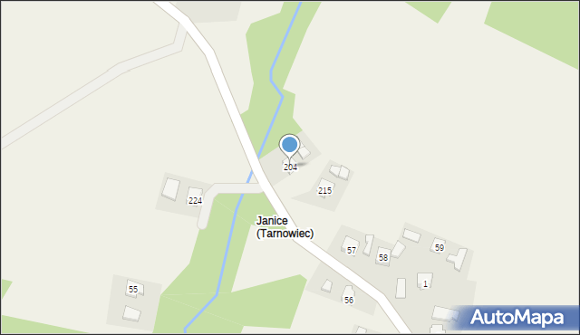Tarnowiec, Tarnowiec, 204, mapa Tarnowiec