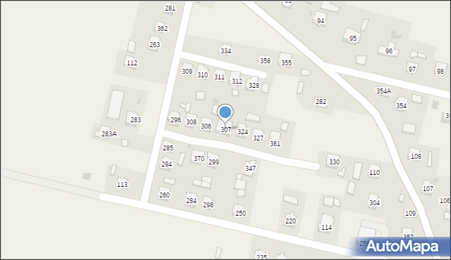 Tarnowiec, Tarnowiec, 307, mapa Tarnowiec