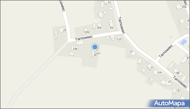 Tarnowiec, Tarnowiec, 14, mapa Tarnowiec