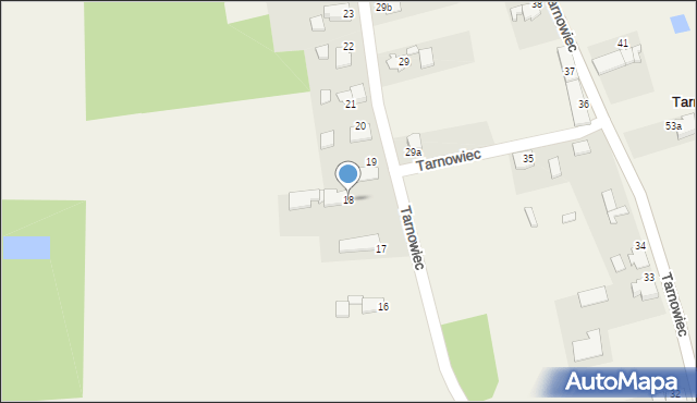 Tarnowiec, Tarnowiec, 18, mapa Tarnowiec