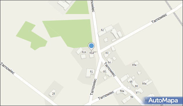 Tarnowiec, Tarnowiec, 61a, mapa Tarnowiec