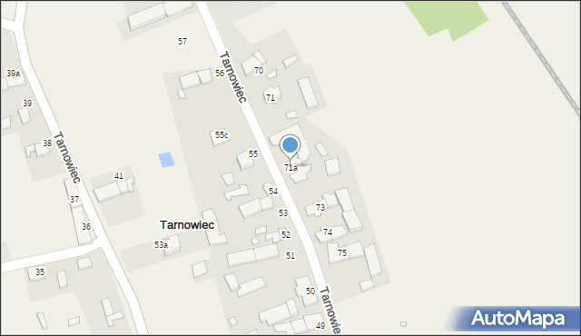 Tarnowiec, Tarnowiec, 71a, mapa Tarnowiec