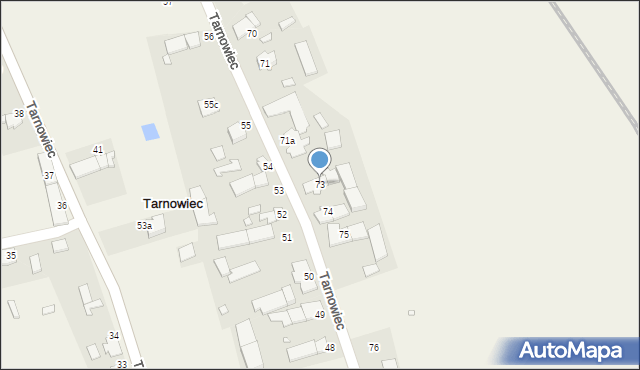 Tarnowiec, Tarnowiec, 73, mapa Tarnowiec