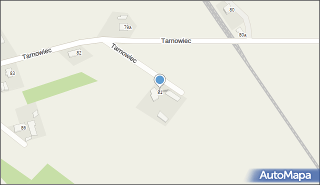 Tarnowiec, Tarnowiec, 81, mapa Tarnowiec