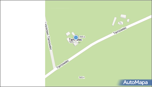 Tarnowiec, Tarnowiec, 1, mapa Tarnowiec