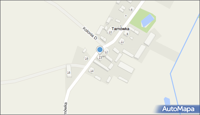 Tarnówka, Tarnówka, 13, mapa Tarnówka