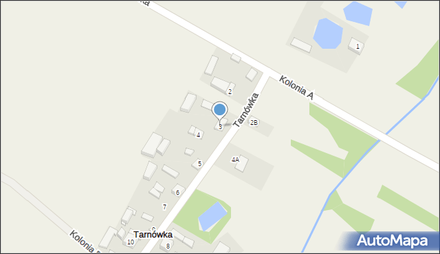 Tarnówka, Tarnówka, 3, mapa Tarnówka