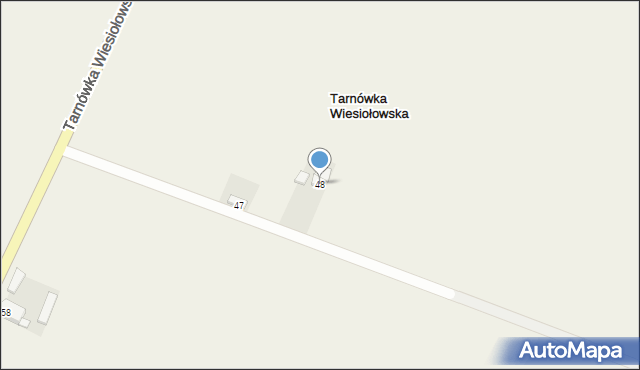 Tarnówka Wiesiołowska, Tarnówka Wiesiołowska, 48, mapa Tarnówka Wiesiołowska