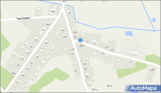 Tarnówko, Tarnówko, 102, mapa Tarnówko