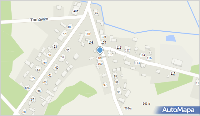 Tarnówko, Tarnówko, 104, mapa Tarnówko