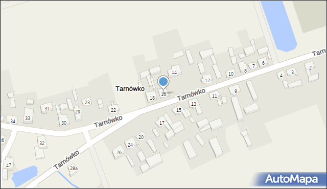 Tarnówko, Tarnówko, 16, mapa Tarnówko