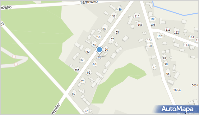 Tarnówko, Tarnówko, 61, mapa Tarnówko