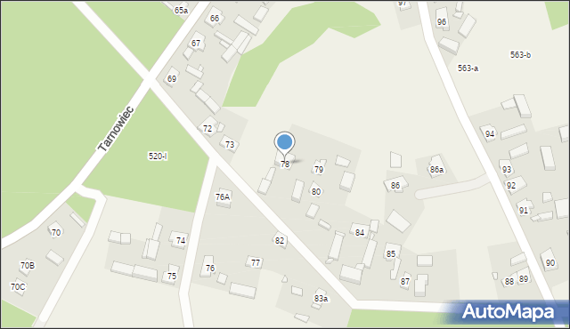 Tarnówko, Tarnówko, 78, mapa Tarnówko