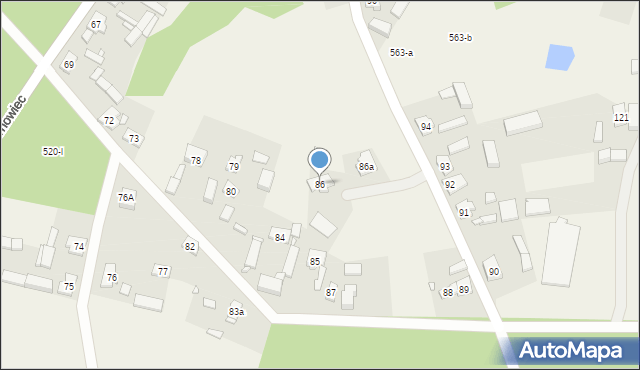 Tarnówko, Tarnówko, 86, mapa Tarnówko