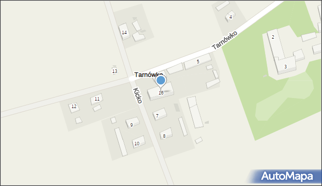 Tarnówko, Tarnówko, 16, mapa Tarnówko