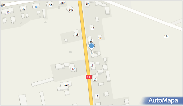 Tarnowo, Tarnowo, 13, mapa Tarnowo