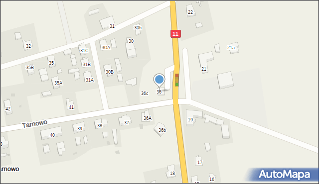 Tarnowo, Tarnowo, 36, mapa Tarnowo