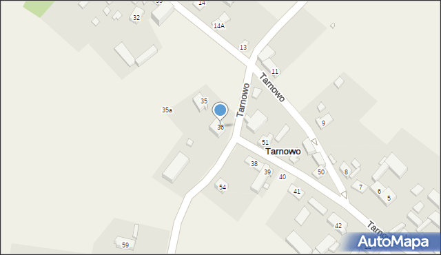 Tarnowo, Tarnowo, 36, mapa Tarnowo