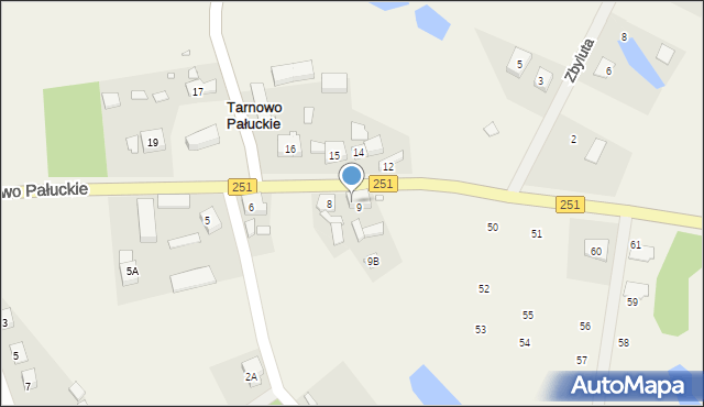 Tarnowo Pałuckie, Tarnowo Pałuckie, 9A, mapa Tarnowo Pałuckie