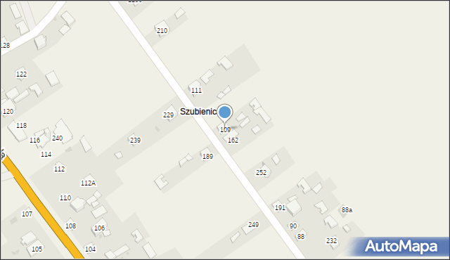 Tarnowska Wola, Tarnowska Wola, 109, mapa Tarnowska Wola