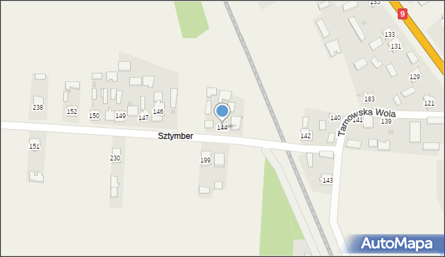 Tarnowska Wola, Tarnowska Wola, 144, mapa Tarnowska Wola