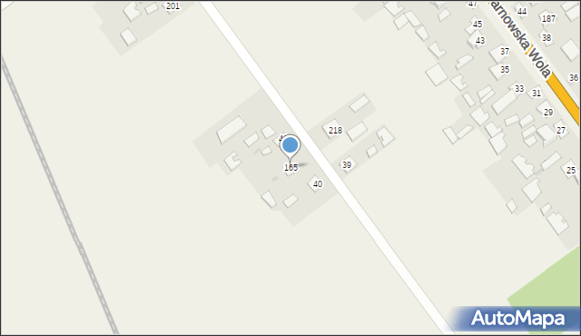 Tarnowska Wola, Tarnowska Wola, 165, mapa Tarnowska Wola