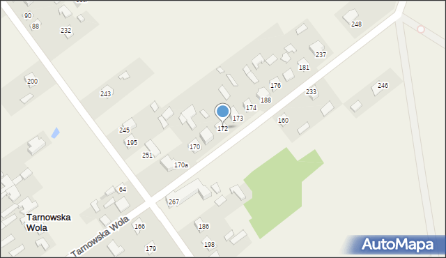 Tarnowska Wola, Tarnowska Wola, 172, mapa Tarnowska Wola