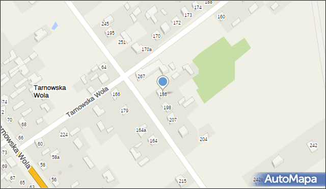 Tarnowska Wola, Tarnowska Wola, 186, mapa Tarnowska Wola